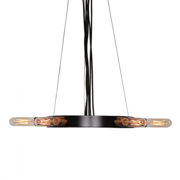 Люстра Loft Star Pendant 6 Ring Черный Люстра Loft Star Pendant 6 Ring Черный в Брянске | Loft Concept