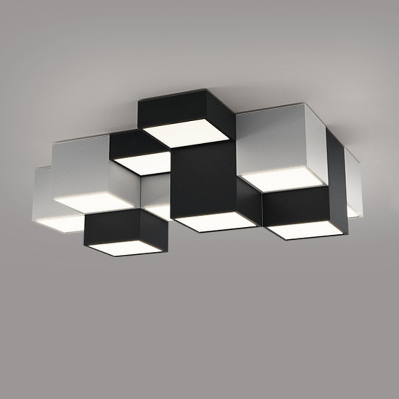 Комбинация из 12-ти геометрических потолочных светильников Twelve Geometric Lamps Черный Белый Комбинация из 12-ти геометрических потолочных светильников Twelve Geometric Lamps Черный Белый в Брянске | Loft Concept