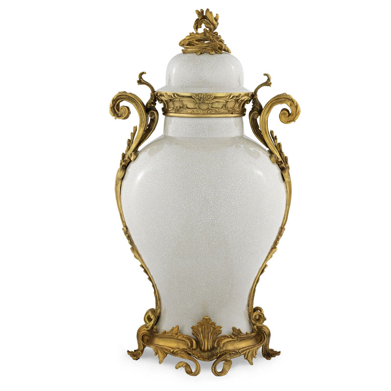 Ваза Eichholtz VASE ARMAND Кремовый Золотой Ваза Eichholtz VASE ARMAND Кремовый Золотой в Брянске | Loft Concept