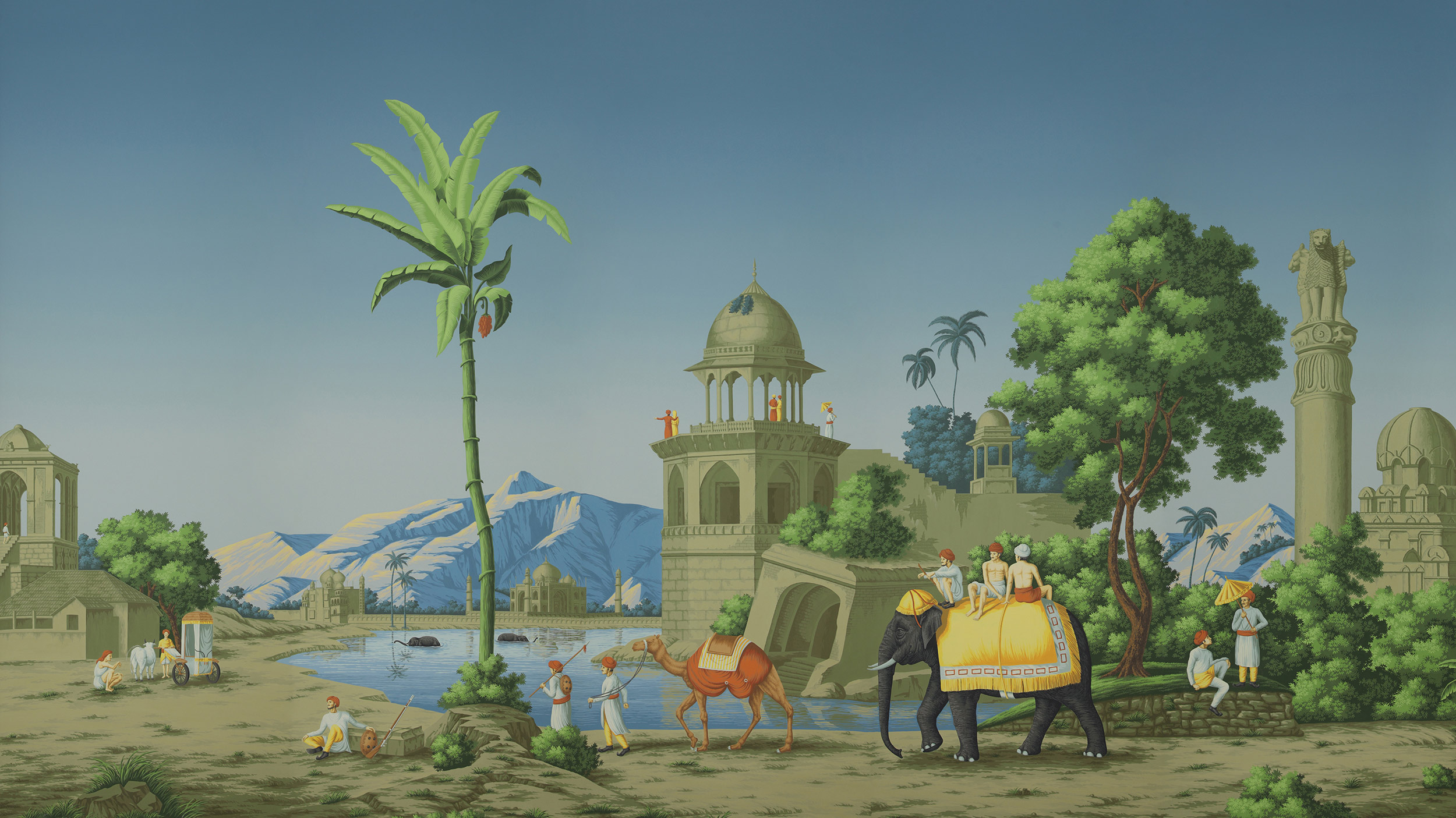 Обои ручная роспись Early Views of India Dufour on scenic paper Обои ручная роспись Early Views of India Dufour on scenic paper - постер Loft-Concept в Брянске