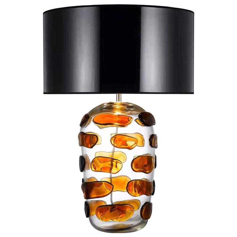 Настольная лампа Amber Spots Table Lamp Янтарный Прозрачное Стекло Черный Настольная лампа Amber Spots Table Lamp Янтарный Прозрачное Стекло Черный в Брянске | Loft Concept