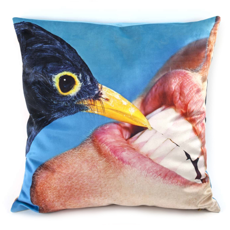 Подушка Seletti Cushion Crow Design Toiletpaper Голубой Подушка Seletti Cushion Crow Design Toiletpaper Голубой в Брянске | Loft Concept