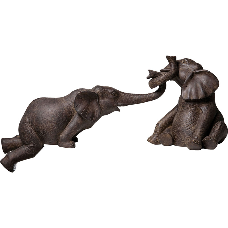 Статуэтка Two Elephants Коричневый Статуэтка Two Elephants Коричневый в Брянске | Loft Concept