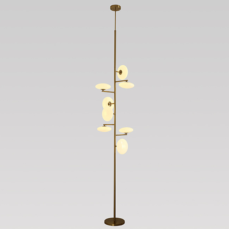Торшер Seris Floor Lamp Латунь Белое матовое стекло Торшер Seris Floor Lamp Латунь Белое матовое стекло в Брянске | Loft Concept