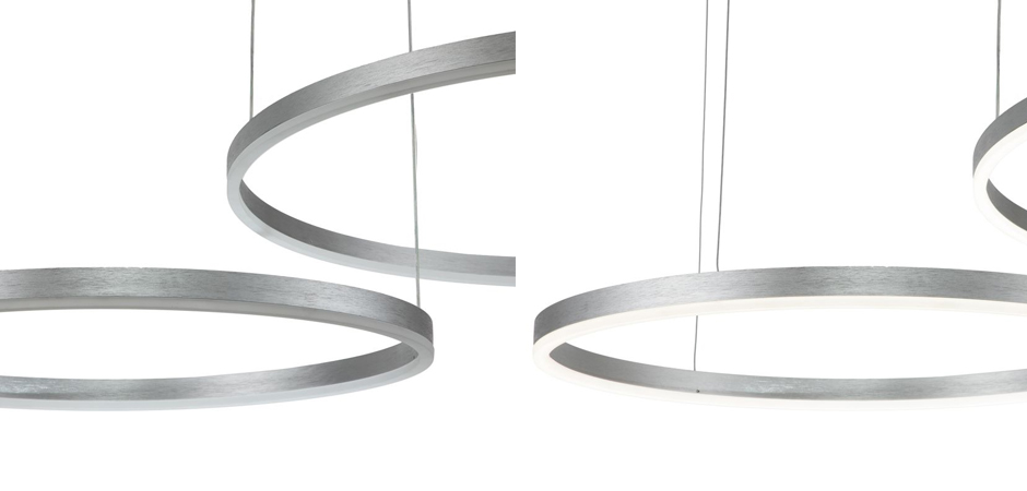 Подвесной светильник Neo Circles Double Silver Подвесной светильник Neo Circles Double Silver - Loft-Concept в Брянске