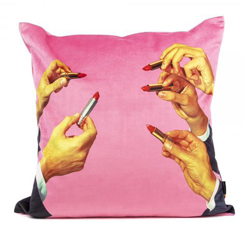 Подушка Seletti Cushion Pink Lipstick Розовый Мульти Подушка Seletti Cushion Pink Lipstick Розовый Мульти в Брянске | Loft Concept