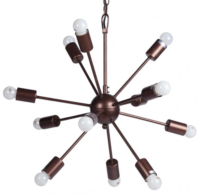 Люстра Loft Industrial Sputnik Chandelier 60 12 Коричневый Люстра Loft Industrial Sputnik Chandelier 60 12 Коричневый в Брянске | Loft Concept