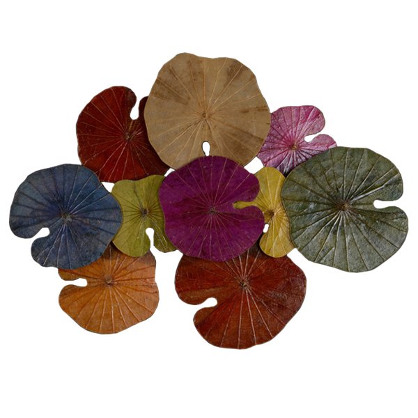 Арт-объект Disc wall art Lotus leaves II Мульти в Брянске | Loft Concept 