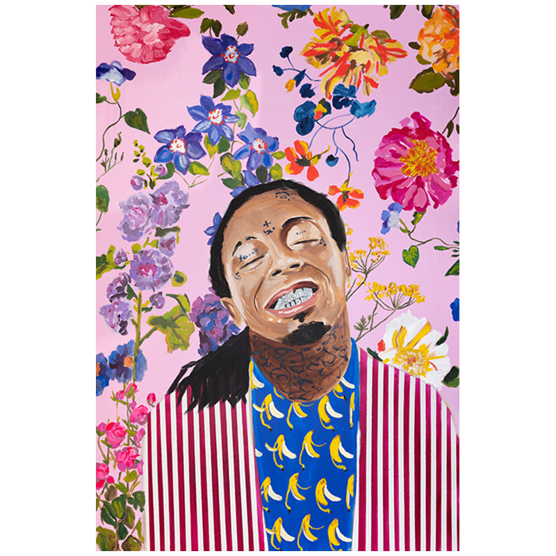 Картина Lil Wayne with Floral Background Мульти Картина Lil Wayne with Floral Background Мульти в Брянске | Loft Concept