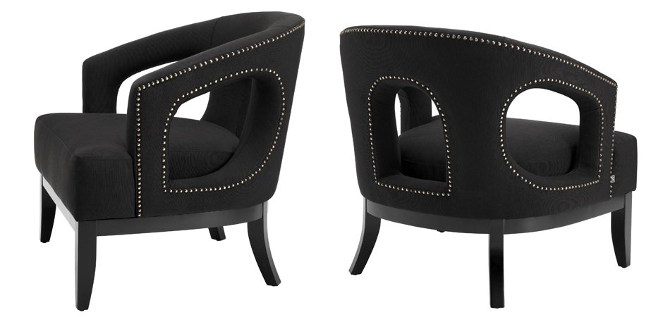 Кресло Eichholtz Chair Adam Black Кресло Eichholtz Chair Adam Black - Loft-Concept в Брянске
