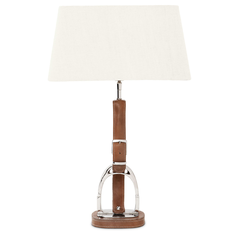 Настольная лампа Eichholtz Table Lamp Olympia Equestrian Никель Коричневый Кремовый Настольная лампа Eichholtz Table Lamp Olympia Equestrian Никель Коричневый Кремовый в Брянске | Loft Concept