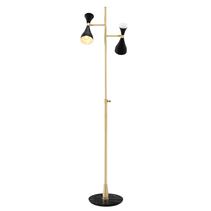 Торшер Eichholtz Floor Lamp Cordero Латунь Черный Мрамор Nero Черный Торшер Eichholtz Floor Lamp Cordero Латунь Черный Мрамор Nero Черный в Брянске | Loft Concept