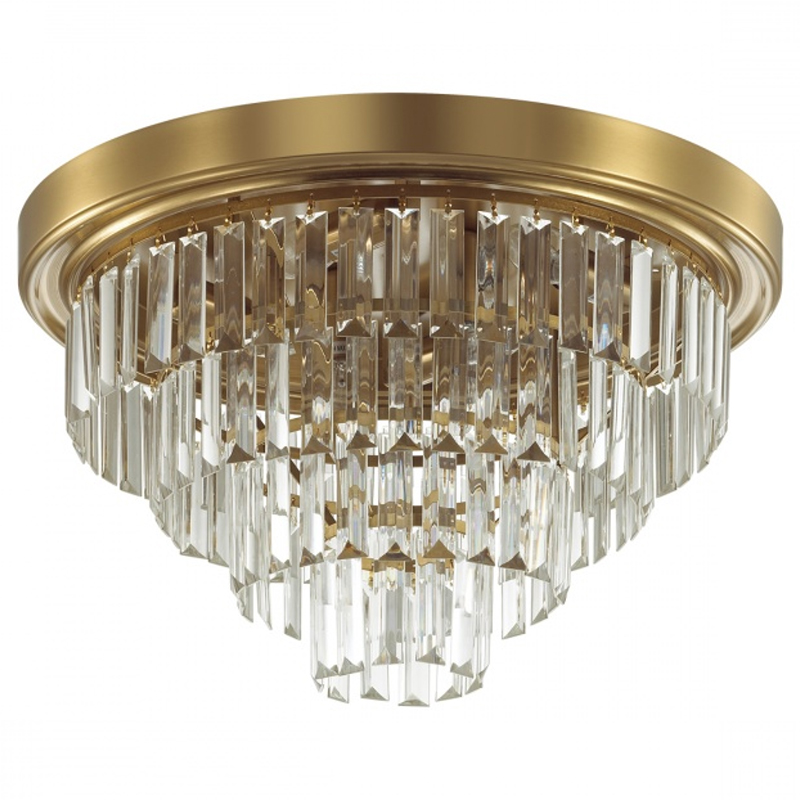 Хрустальная потолочная люстра Crystal Fountain Maxi Латунь Латунь Хрустальная потолочная люстра Crystal Fountain Maxi Латунь Латунь в Брянске | Loft Concept