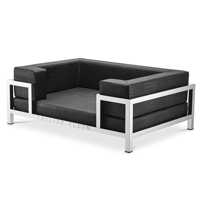 Лежанка для домашних животных Philipp Plein Dogbed High Conic Limited XL Никель Черный Лежанка для домашних животных Philipp Plein Dogbed High Conic Limited XL Никель Черный в Брянске | Loft Concept