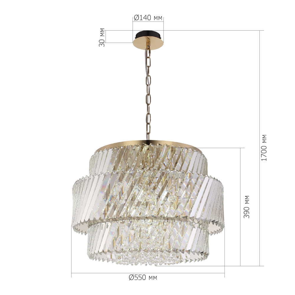 Люстра круглая в классическом обрамлении Light Connoisseurs Beauty в Брянске