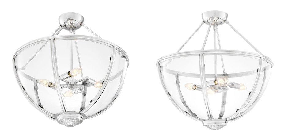 Потолочный светильник Eichholtz Ceiling Lamp Deveraux Nickel - Loft-Concept в Брянске