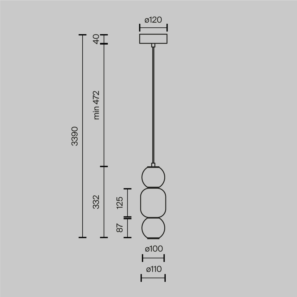 Подвесной светильник Trio outline Подвесной светильник Trio outline в Брянске