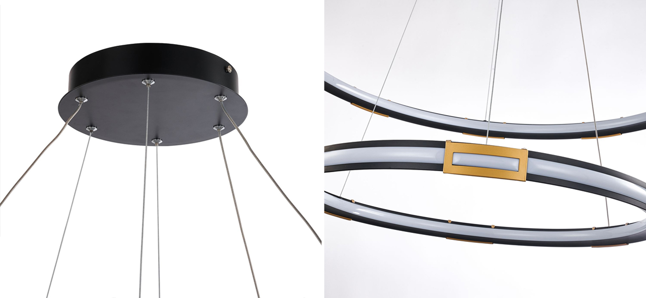 Двойная кольцевая светодиодная люстра Range - фото