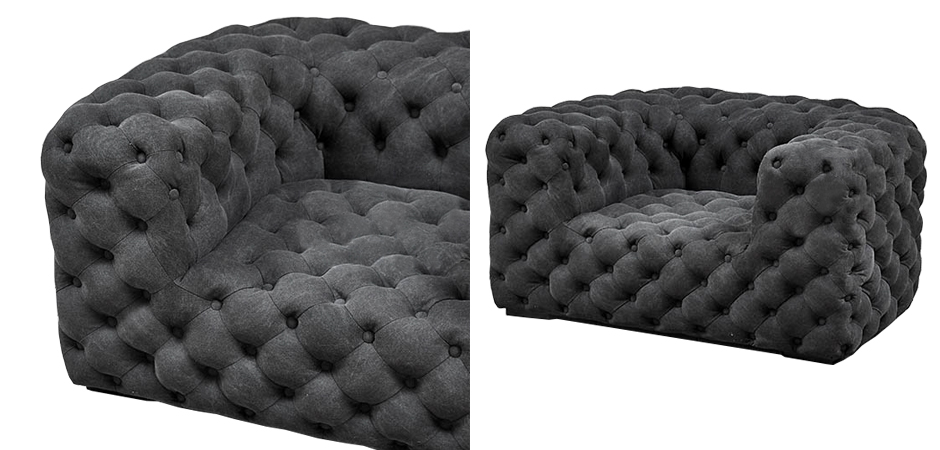 Кресло Soho Tufted Graphite Armchair Кресло Soho Tufted Graphite Armchair - Loft-Concept в Брянске