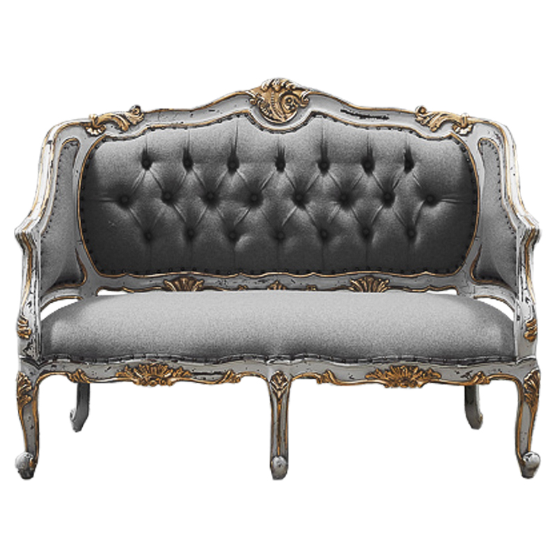 Диван Maria Antoinette Softness Capitone Серый Белый винтажная патина Диван Maria Antoinette Softness Capitone Серый Белый винтажная патина в Брянске | Loft Concept