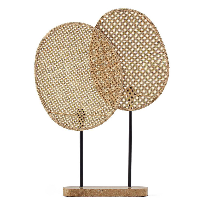 Настольная лампа Wicker Leaves Table lamp Черный Бежевый Настольная лампа Wicker Leaves Table lamp Черный Бежевый в Брянске | Loft Concept