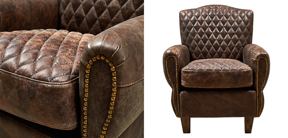 Кресло Jody Armchair Brown Leather Кресло Jody Armchair Brown Leather - Loft-Concept в Брянске