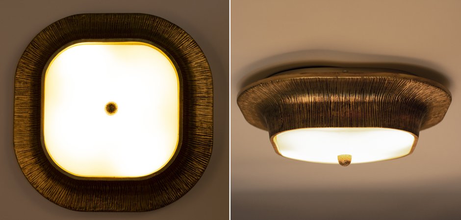 Потолочный светильник Utopia Round Sconce Gold Потолочный светильник Utopia Round Sconce Gold - Loft-Concept в Брянске