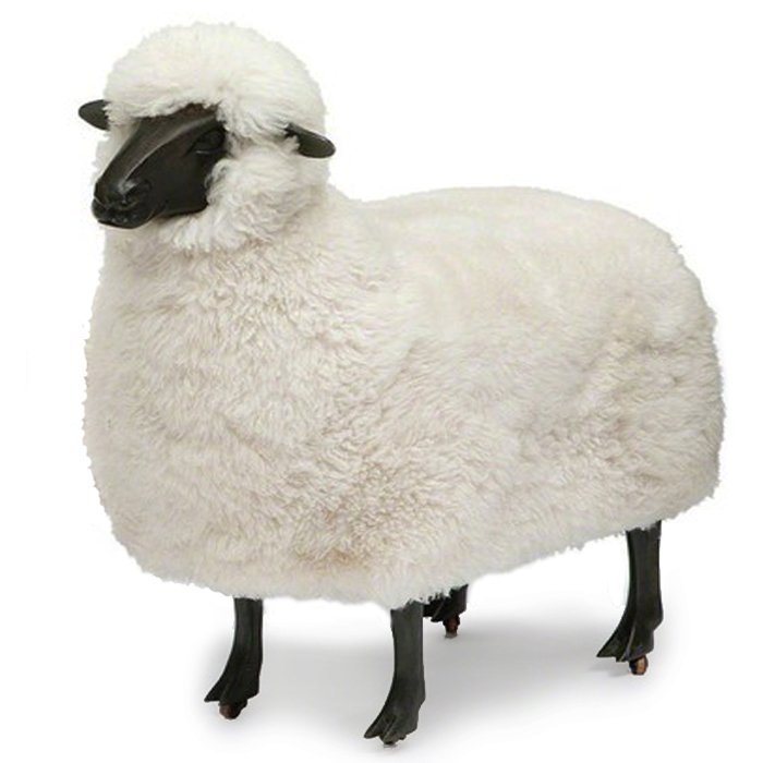 Пуф FRANCOIS-XAVIER LALANNE Moutons de laine Черный Бежевый Графит Пуф FRANCOIS-XAVIER LALANNE Moutons de laine Черный Бежевый Графит в Брянске | Loft Concept