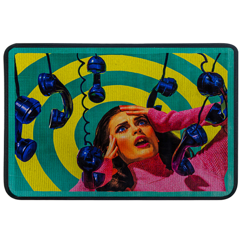 Ковер для прихожей и ванной Seletti Phone Rug Мульти Ковер для прихожей и ванной Seletti Phone Rug Мульти в Брянске | Loft Concept