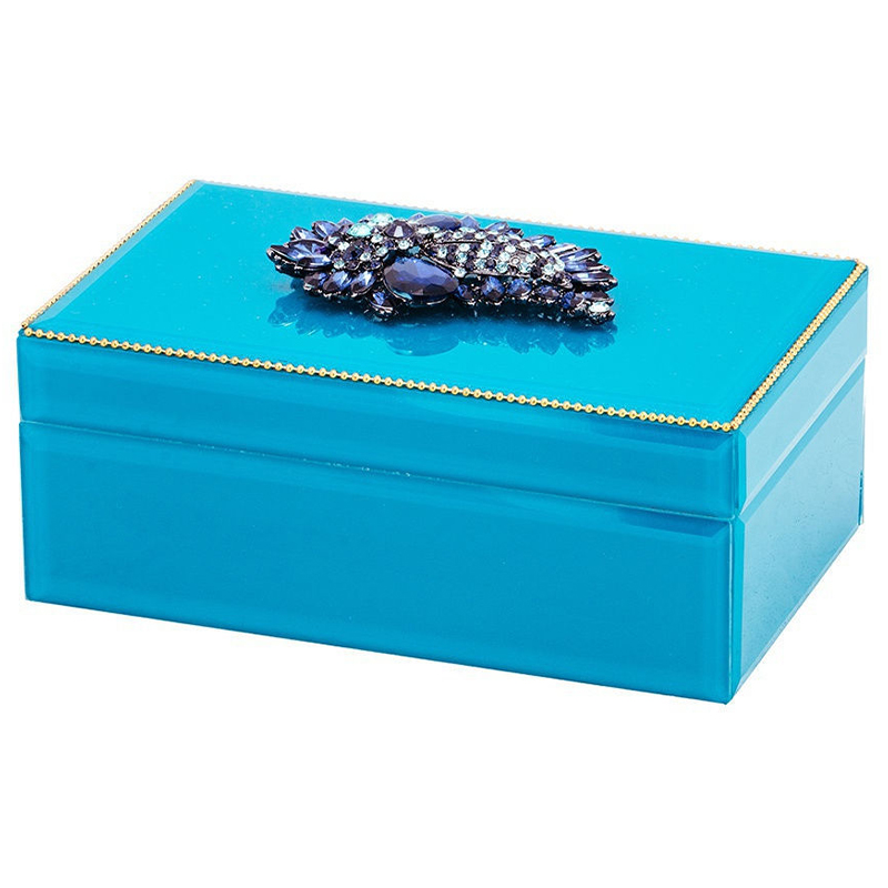 Шкатулка Talia Box turquoise Бирюзовый Синий в Брянске | Loft Concept 