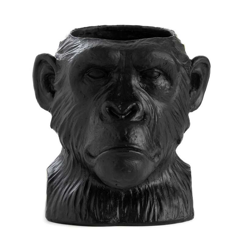 Ваза Black Monkey Черный матовый Ваза Black Monkey Черный матовый в Брянске | Loft Concept