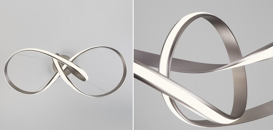 Люстра Mobius Strip Silver Chandelier Люстра Mobius Strip Silver Chandelier - Loft-Concept в Брянске