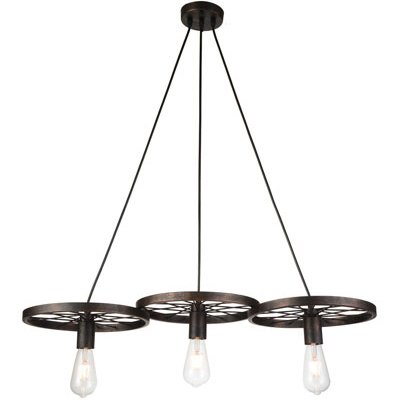 Подвесной Светильник Loft Wheel Pendant ring 3 Коричневый винтаж Подвесной Светильник Loft Wheel Pendant ring 3 Коричневый винтаж в Брянске | Loft Concept