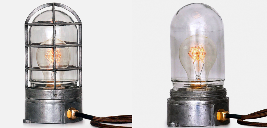Настольная лампа Steampunk Cage Glass Edison Table lamp Настольная лампа Steampunk Cage Glass Edison Table lamp - Loft-Concept в Брянске