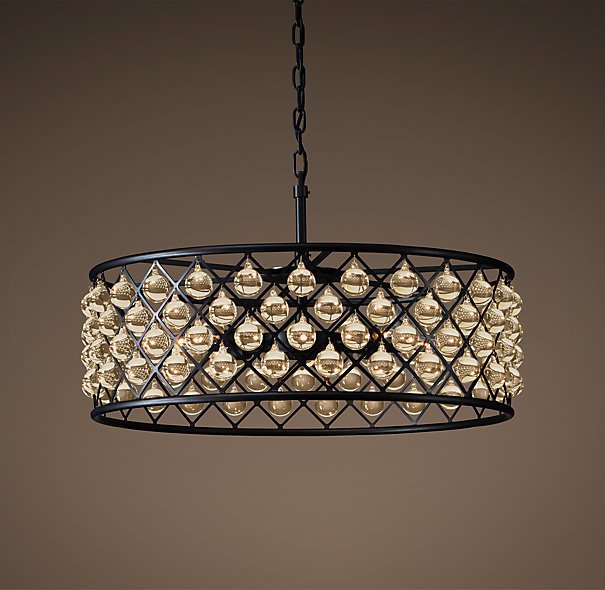 Люстра RH Spencer Hoop Chandelier 60 Черный Люстра RH Spencer Hoop Chandelier 60 Черный в Брянске | Loft Concept