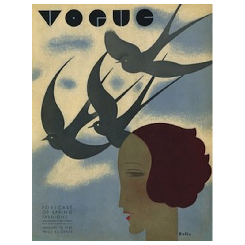 Постер Vogue Cover 1930 January Постер Vogue Cover 1930 January в Брянске | Loft Concept