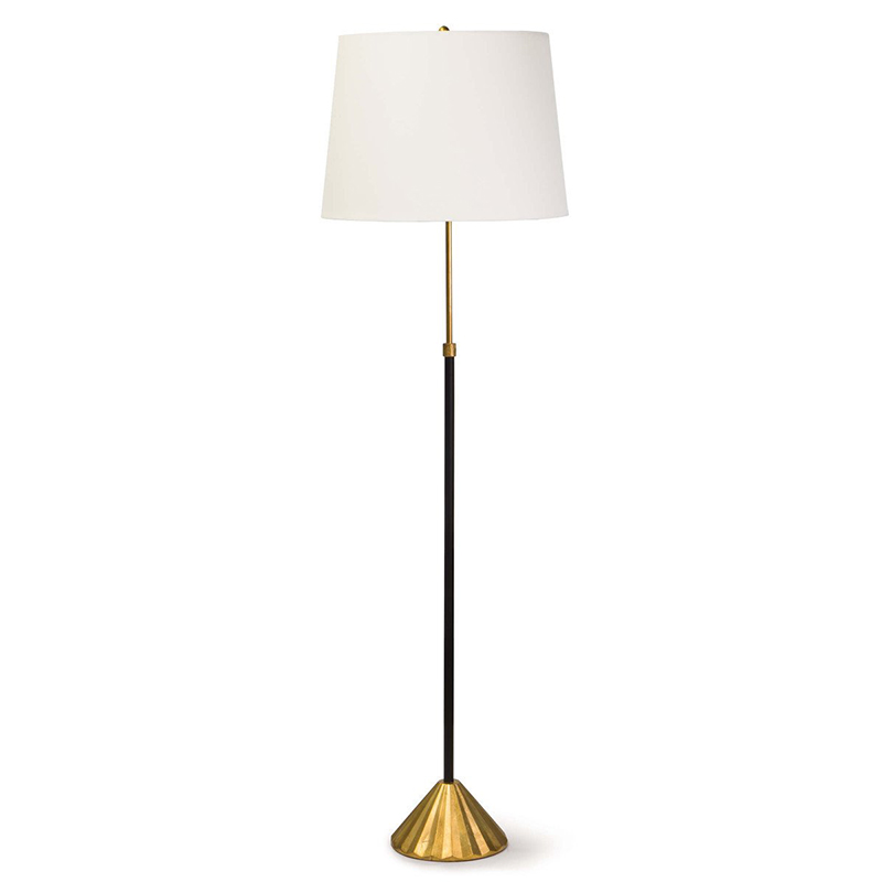 Торшер Arleta Floor lamp Белый Черный Золотой Торшер Arleta Floor lamp Белый Черный Золотой в Брянске | Loft Concept