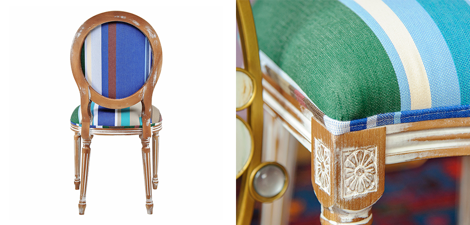 Стул Crazy Leopard Blue - фото №2