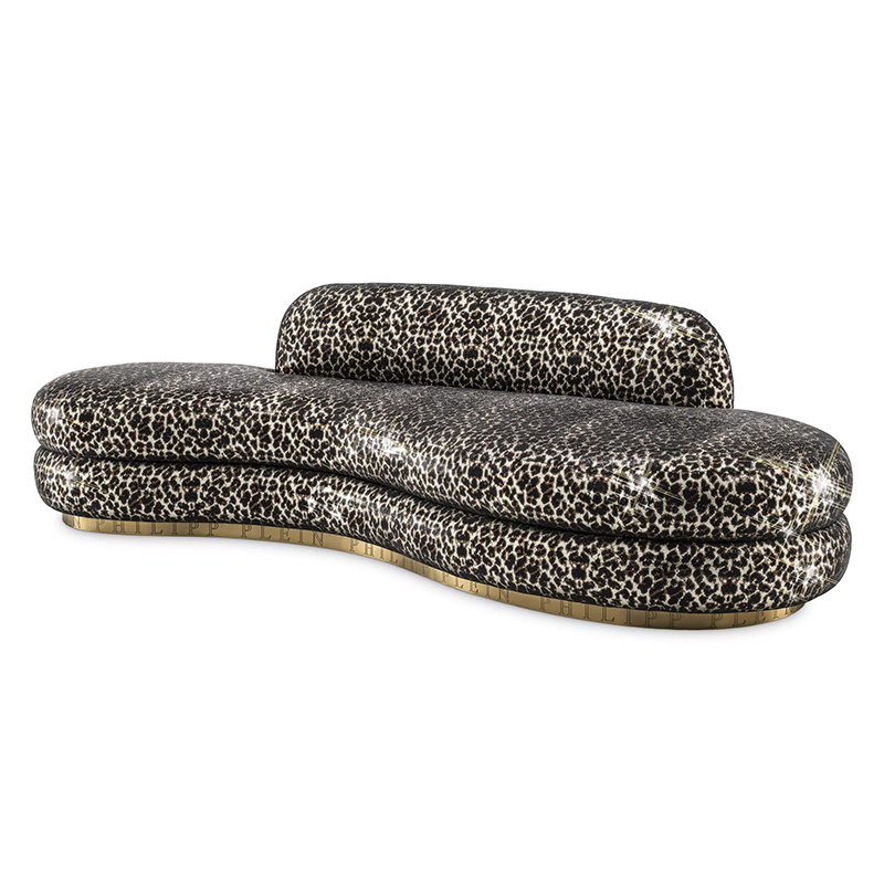 Диван Philipp Plein Sofa Icon Limited Edition Черный ivory ( слоновая кость ) Коричневый Латунь Диван Philipp Plein Sofa Icon Limited Edition Черный ivory ( слоновая кость ) Коричневый Латунь в Брянске | Loft Concept