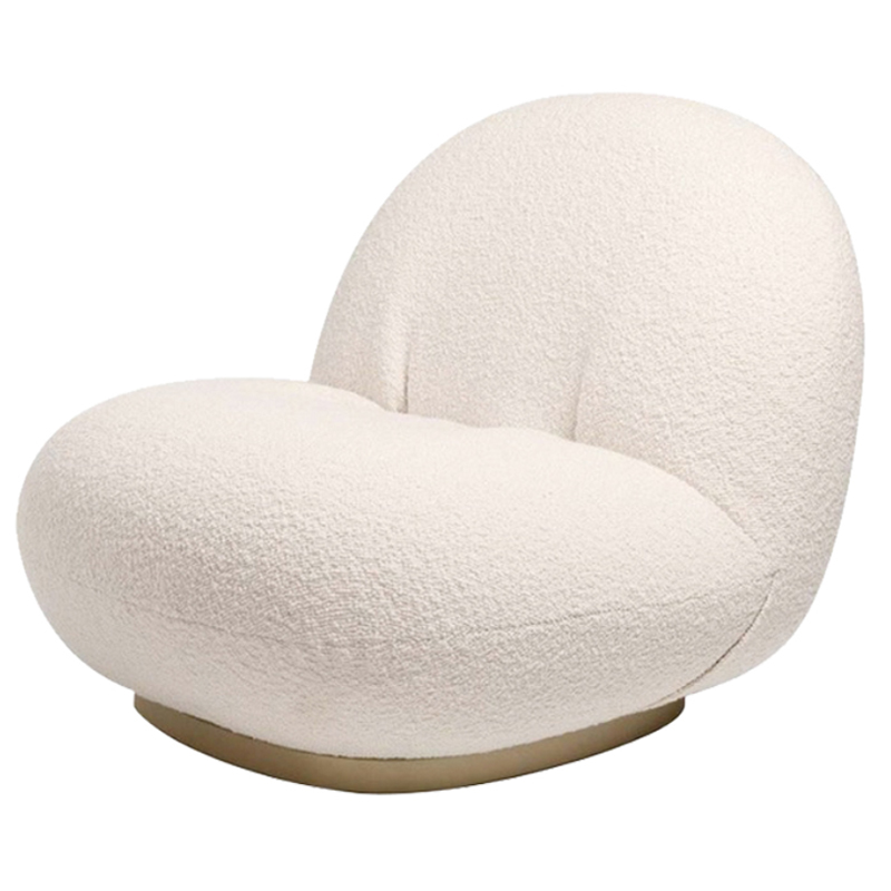 Кресло Pacha lounge chair ivory Молочный Кресло Pacha lounge chair ivory Молочный в Брянске | Loft Concept
