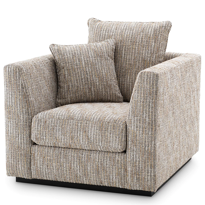 Кресло Eichholtz Chair Taylor Mademoiselle Beige Бежево-серый Черный Кресло Eichholtz Chair Taylor Mademoiselle Beige Бежево-серый Черный в Брянске | Loft Concept