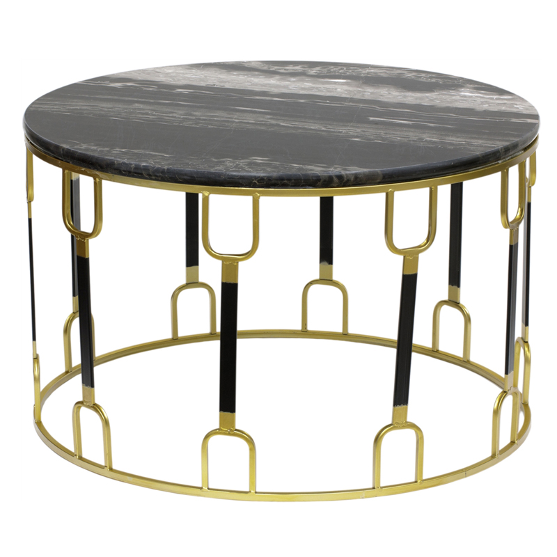 Приставной стол Dorius Side Table black marble Латунь Черный Черный Мрамор Nero Приставной стол Dorius Side Table black marble Латунь Черный Черный Мрамор Nero в Брянске | Loft Concept