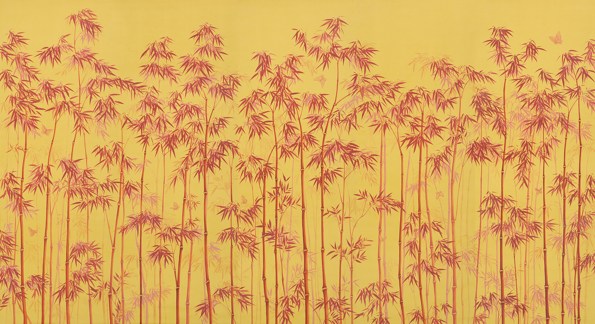 Обои ручная роспись Distant Bamboo Firefly on dyed paper Обои ручная роспись Distant Bamboo Firefly on dyed paper - постер Loft-Concept в Брянске