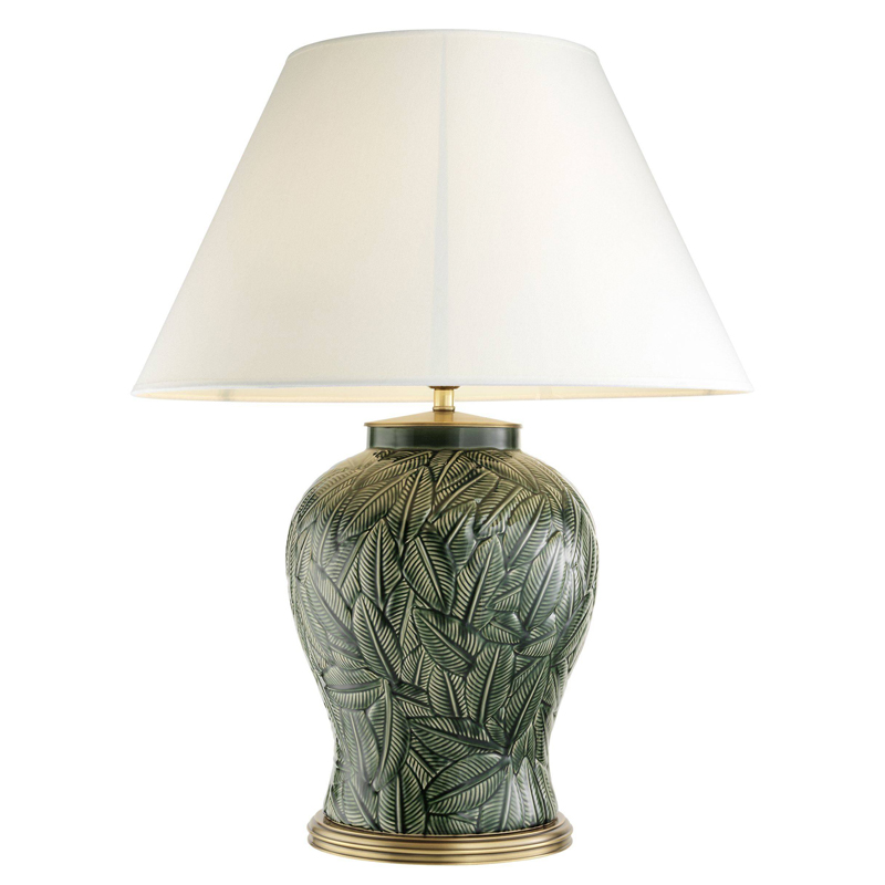 Настольная лампа Eichholtz Table Lamp Cyprus Белый Зеленый Латунь Античная полированная Настольная лампа Eichholtz Table Lamp Cyprus Белый Зеленый Латунь Античная полированная в Брянске | Loft Concept