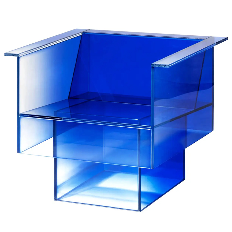 Дизайнерское Кресло Null Blue Glass Clear Armchair by Studio Buzao Прозрачный Синий Сапфирово-синий Дизайнерское Кресло Null Blue Glass Clear Armchair by Studio Buzao Прозрачный Синий Сапфирово-синий в Брянске | Loft Concept