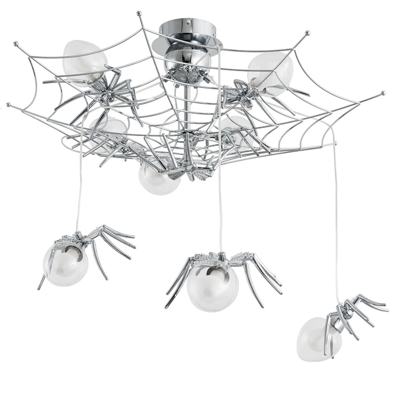 Потолочный светильник Паук Spiders lamp 8 Серебряный Потолочный светильник Паук Spiders lamp 8 Серебряный в Брянске | Loft Concept