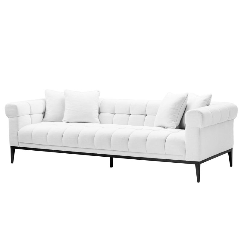 Диван Eichholtz Sofa Aurelio white Белый Черный Диван Eichholtz Sofa Aurelio white Белый Черный в Брянске | Loft Concept