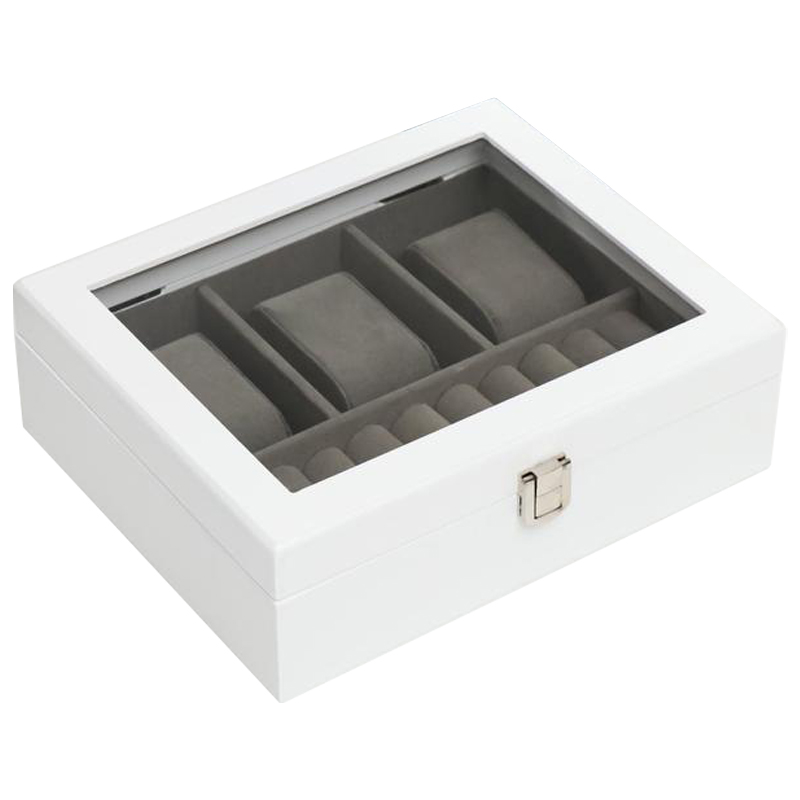Шкатулка для часов Arianwen Watch Box Белый Серый Шкатулка для часов Arianwen Watch Box Белый Серый в Брянске | Loft Concept