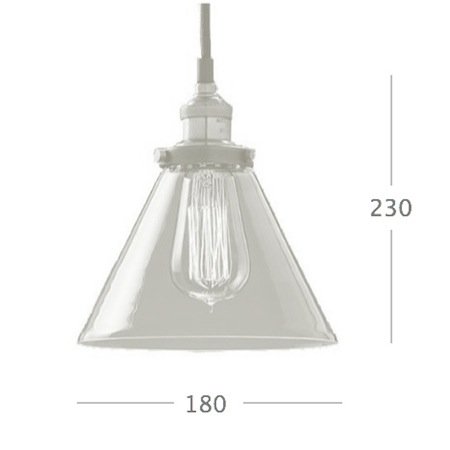 Подвесной светильник Loft Clear Glass Wide Cloche Подвесной светильник Loft Clear Glass Wide Cloche в Брянске