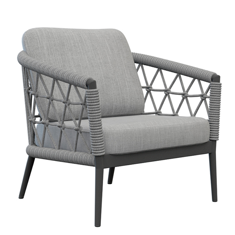 Кресло Niels Outdoor Chair Серый Черный Кресло Niels Outdoor Chair Серый Черный в Брянске | Loft Concept